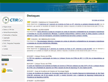 Tablet Screenshot of ctir.gov.br